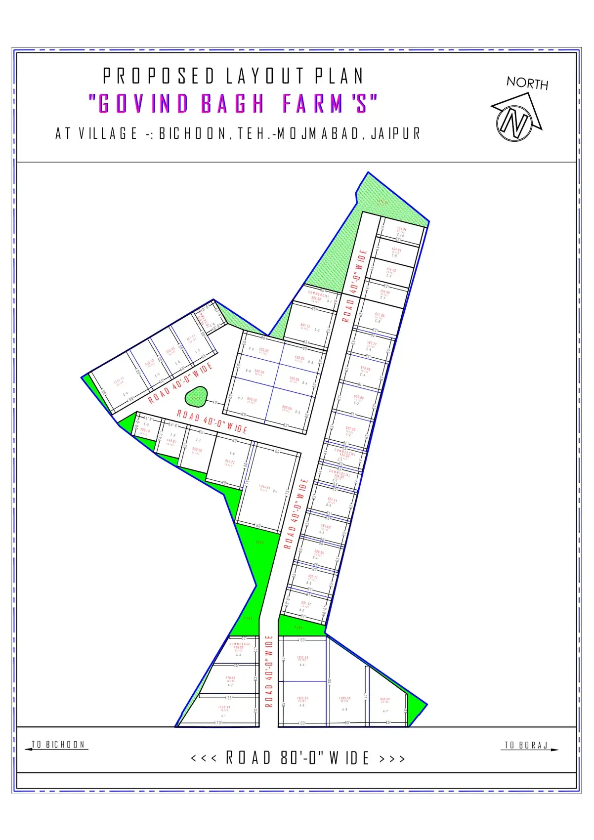 Govind Bagh Farm's — site plan
